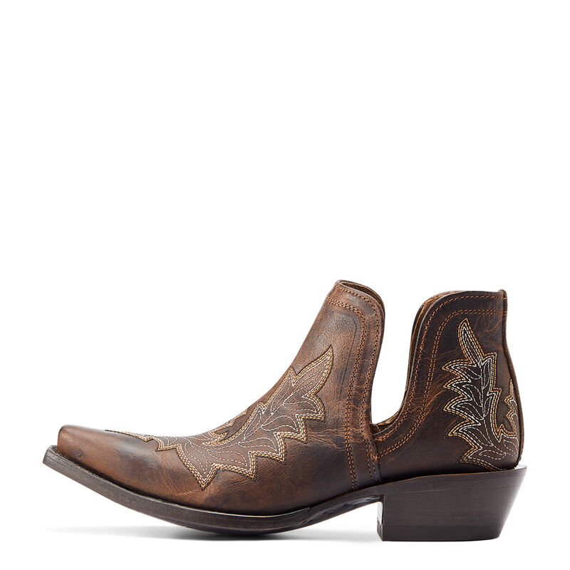 Dixon Low Heel Western Boot-RHINO TAN