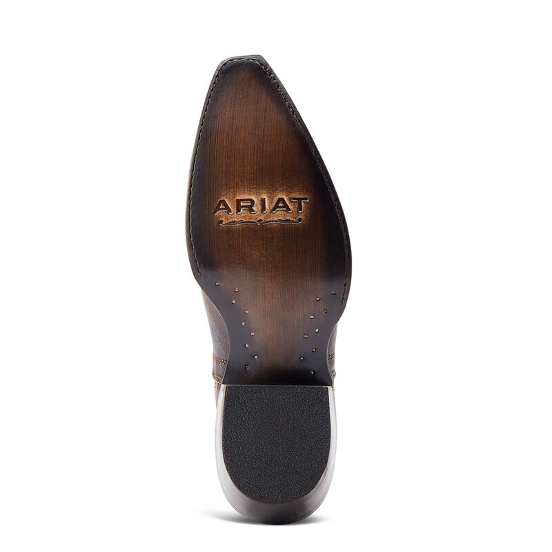 Dixon Low Heel Western Boot-RHINO TAN