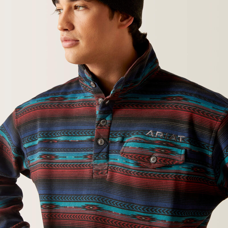 Cotton-Rich Mockneck Sweatshirt