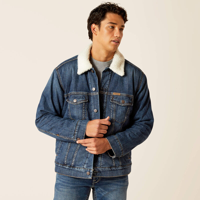 Fleece lined trucker jacket hotsell