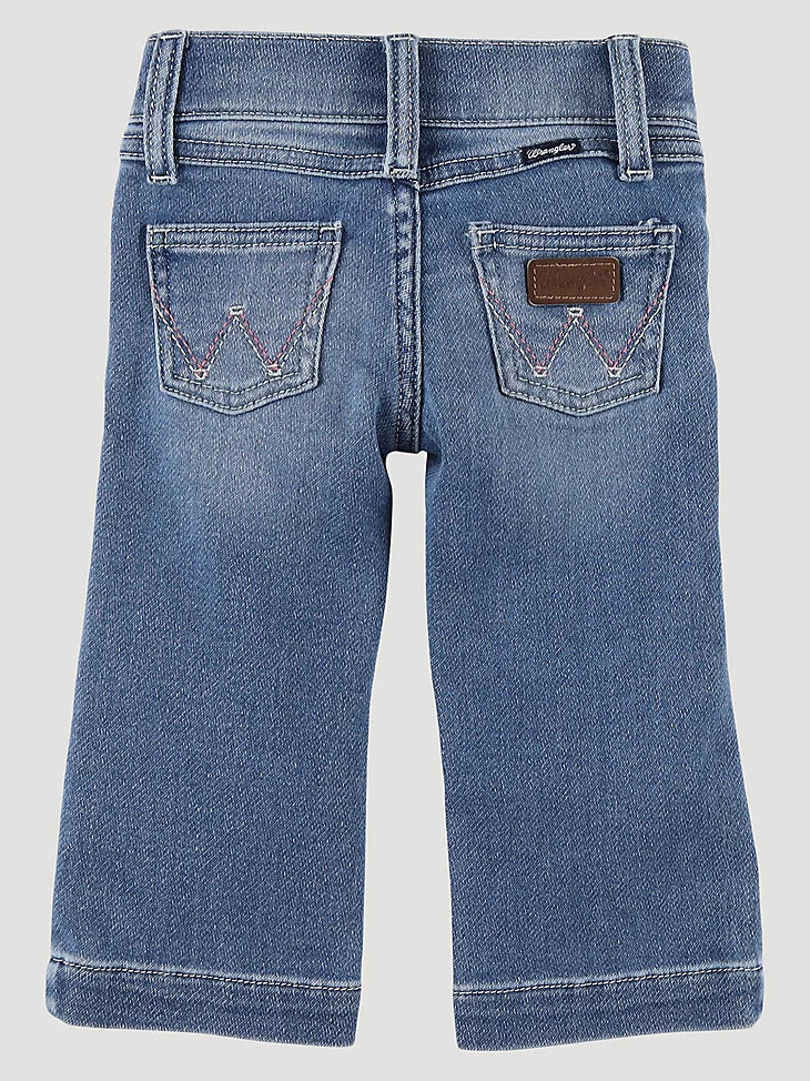 Baby Girl Wide Leg Trouser Jean in Nora