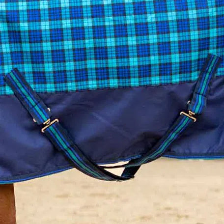 Economy 600D "Royal Blue/Teal Plaid" Horse Blanket
