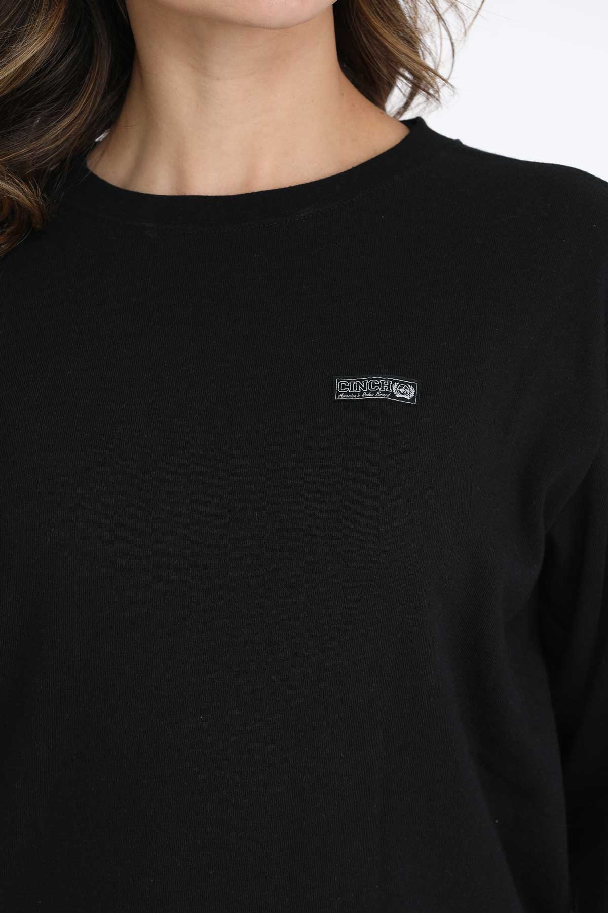 Womens Black Cinch Sweater