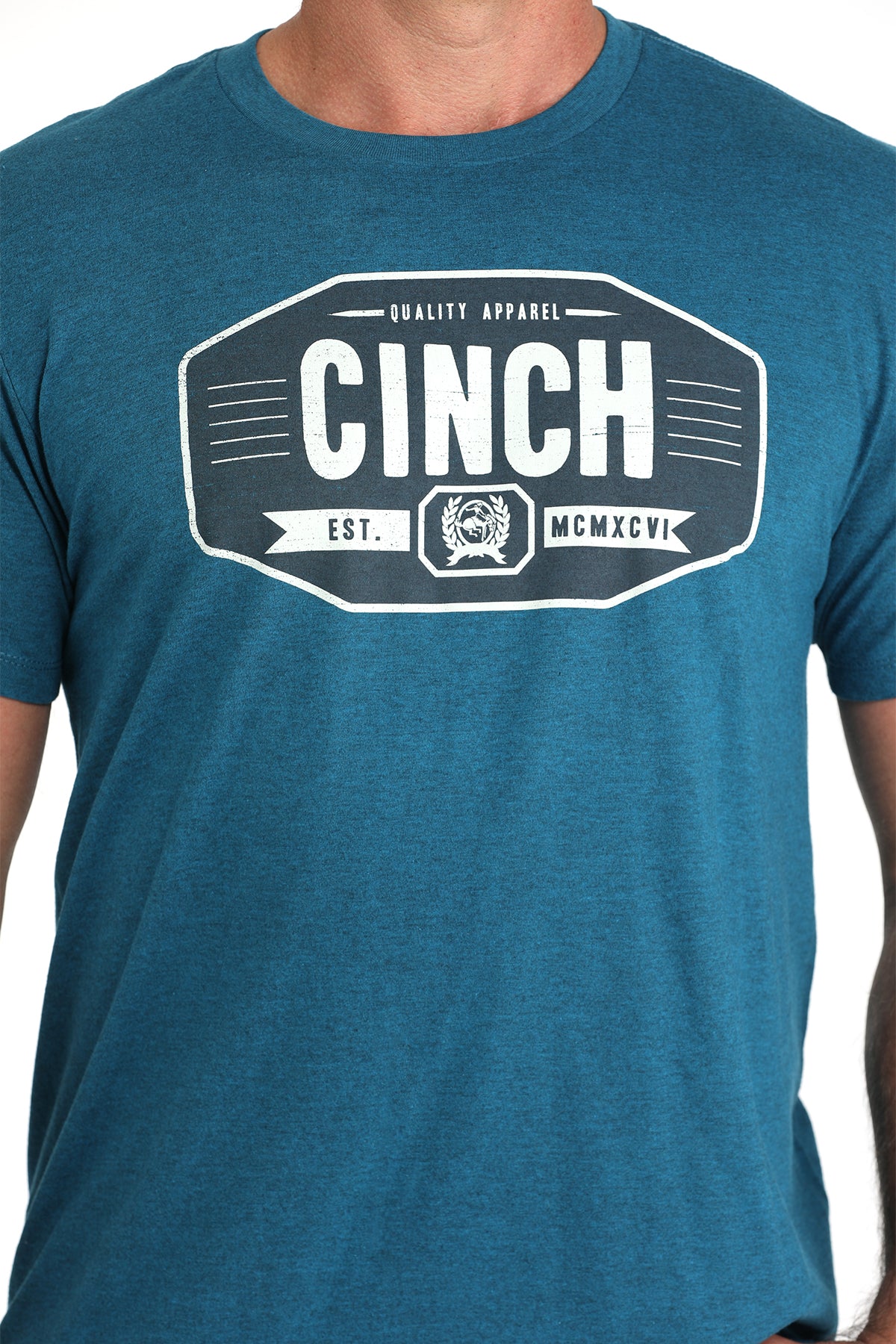 Mens Cinch ss Tee- Blue Octane