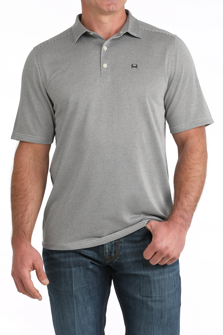 Mens Cinch Arenaflex Polo- Waves