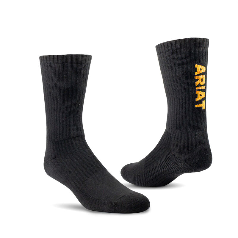 Premium Ringspun Cotton Crew Work Socks--3 Pack