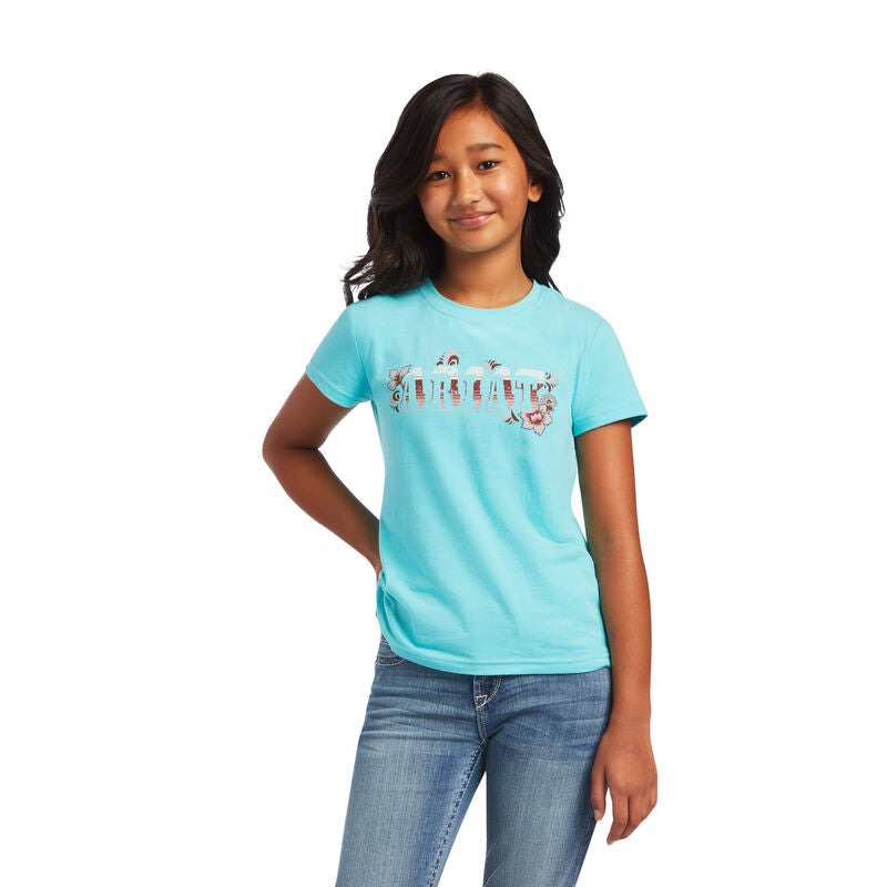 Girls REAL Cactus Tee- Amazonite
