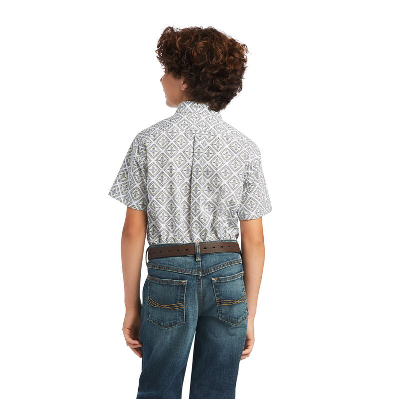 Ariat Baylor Classic SS- White