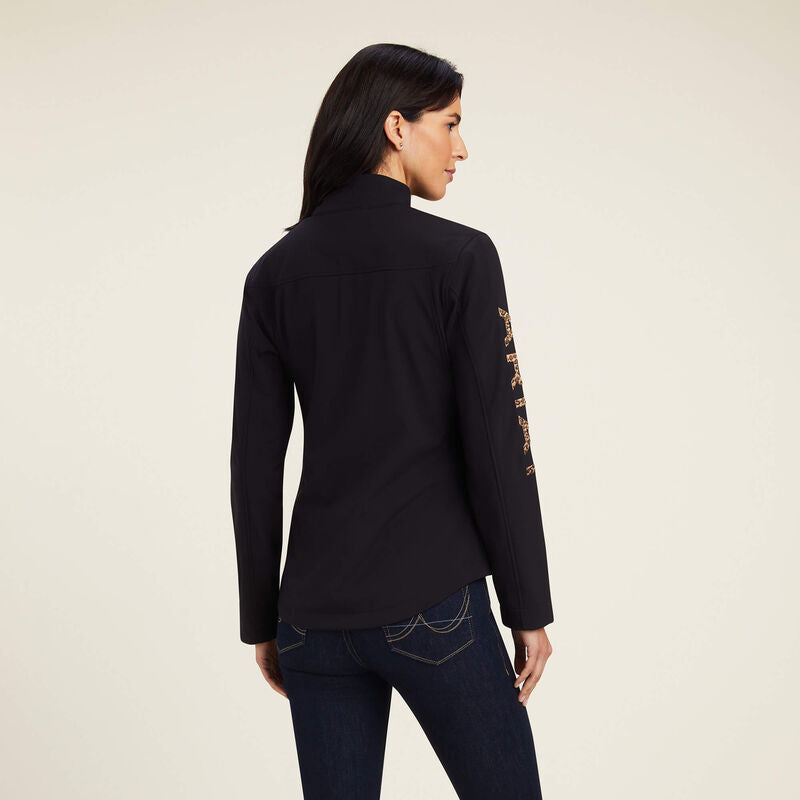 New Team Softshell Jacket-BLACK/LEOPARD