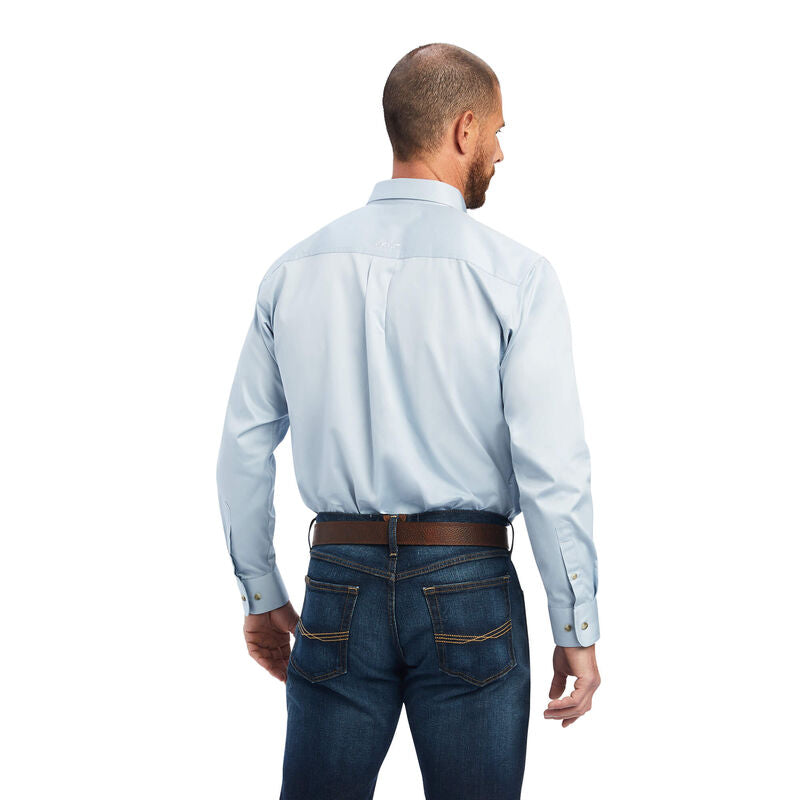 Solid Twill Shirt-CASHMERE BLUE