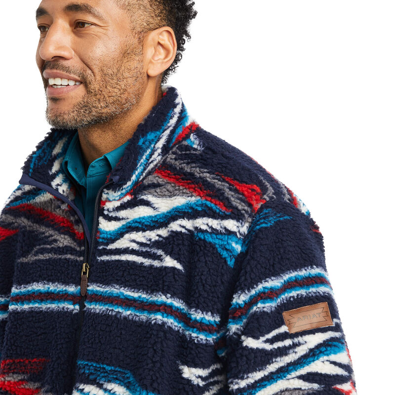 Fleece Chimayo Jacket- NEW MEXICO NAVY