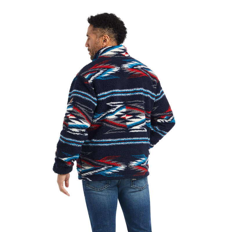 Fleece Chimayo Jacket- NEW MEXICO NAVY