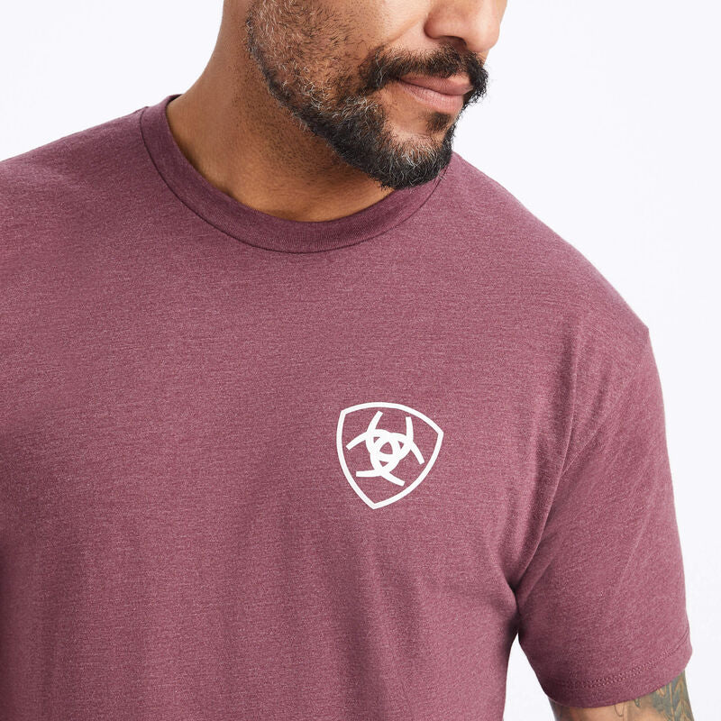 Ariat Minimalist T-Shirt-BURGUNDY HEATHER