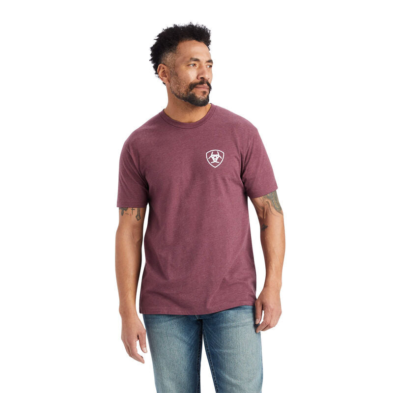 Ariat Minimalist T-Shirt-BURGUNDY HEATHER