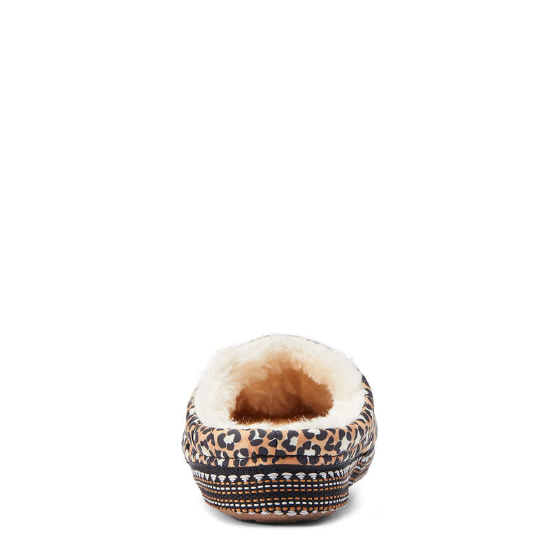 Girls Crius Clog Slipper- Leopard