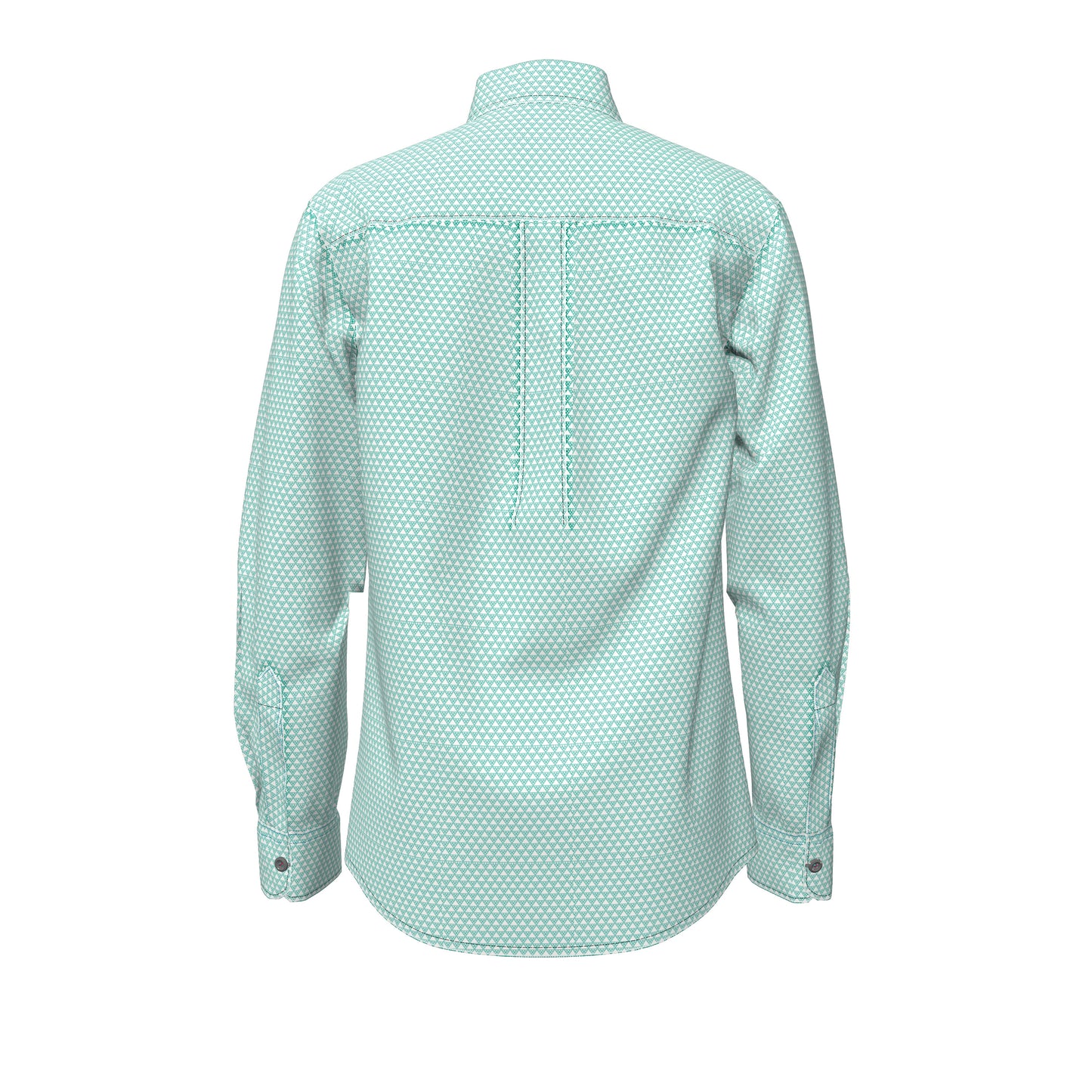 Boys' Wrangler George Strait LS-Geo Turquoise