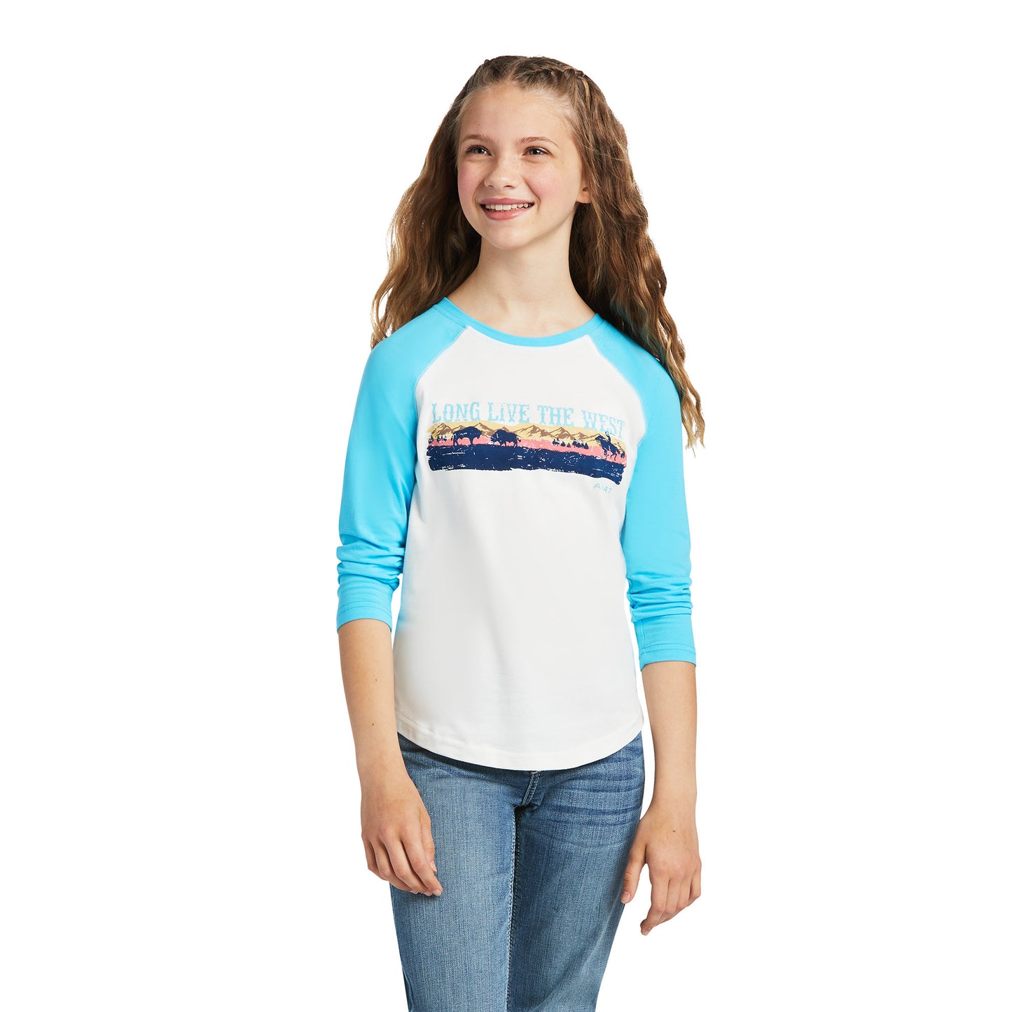 Girls Long Live Long Sleeve- Cloud Dancer