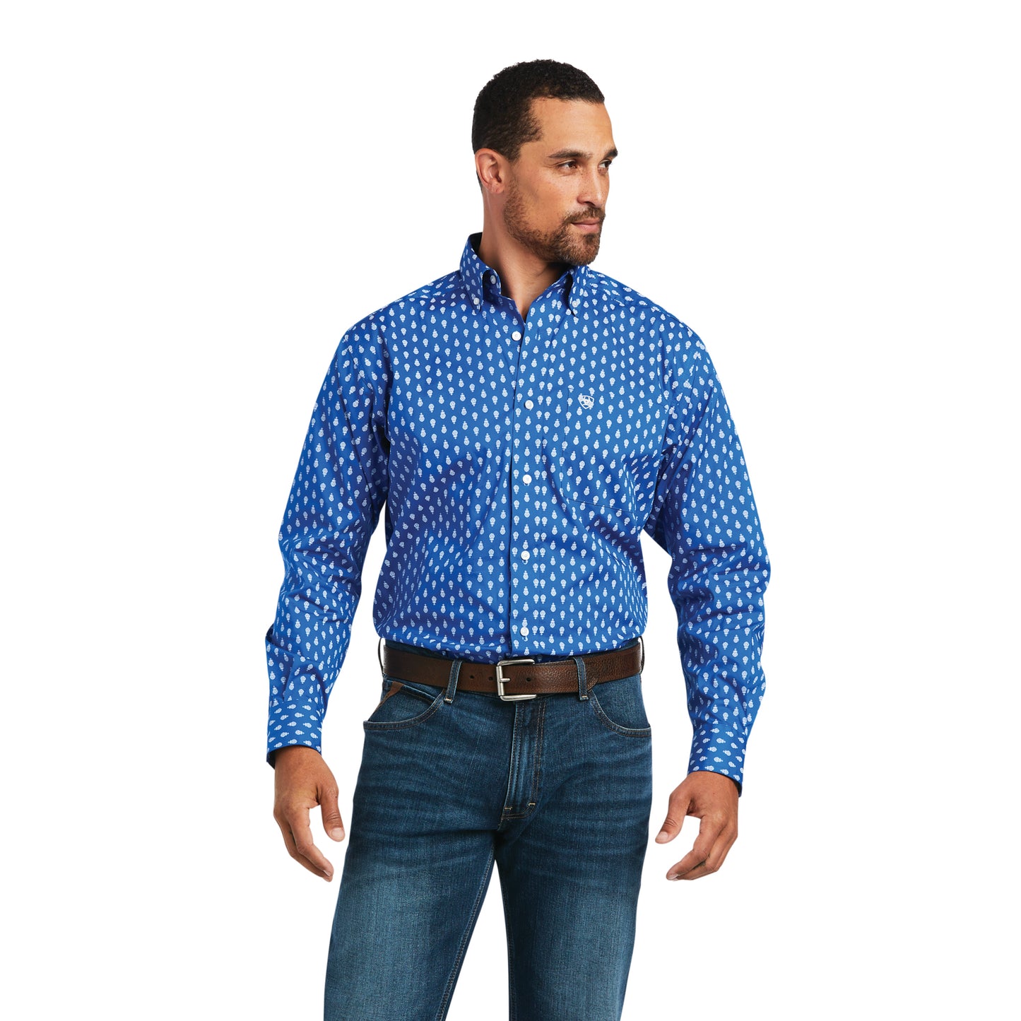 Ariat Stretch Classic LS Cerulean Blue