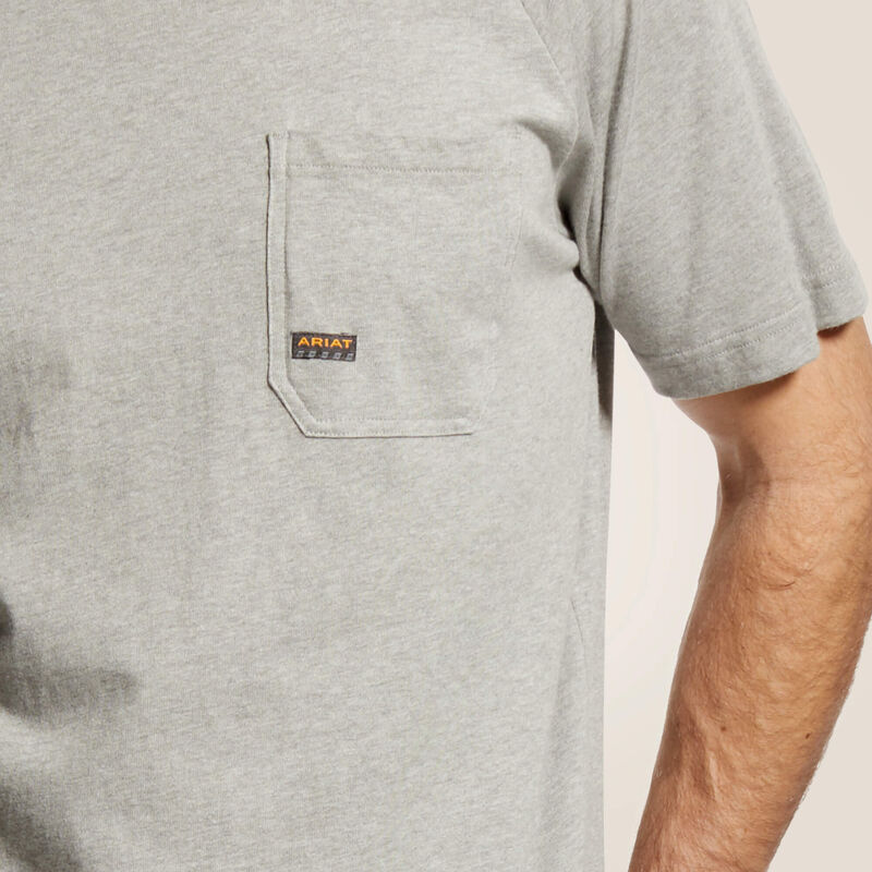 Rebar Cotton Strong T-Shirt- Heather Grey