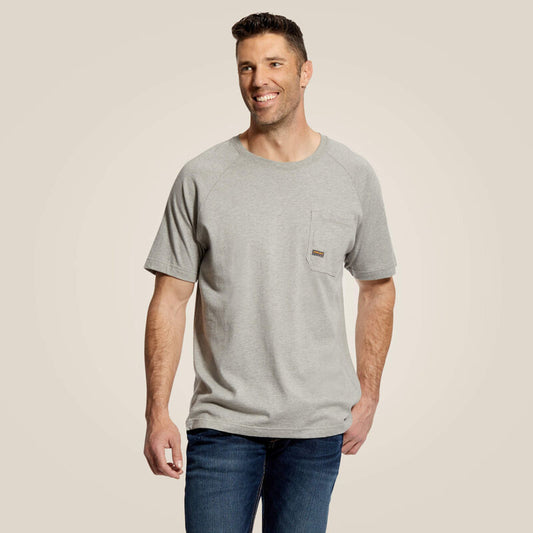 Rebar Cotton Strong T-Shirt- Heather Grey