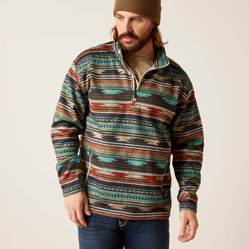 Caldwell 1/4 Zip Sweater-BISCAY BAY SERAPE