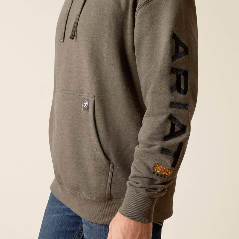 Rebar Graphic Hoodie-BELUGA HEATHER|BLACK