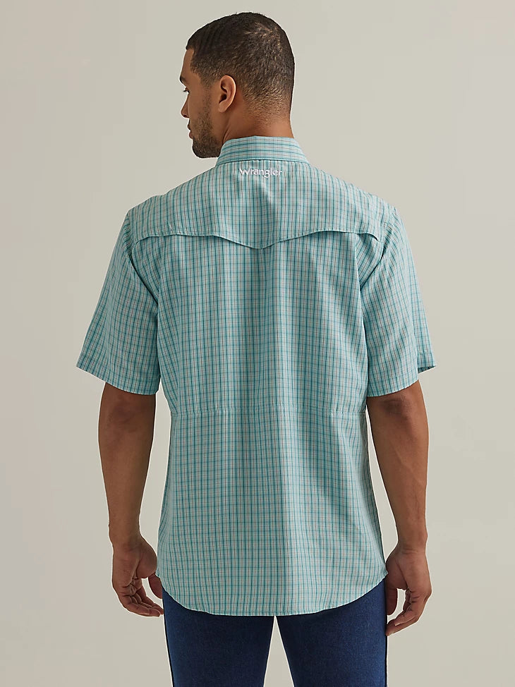 Wrangler Performace SS Button up- Sky Blue