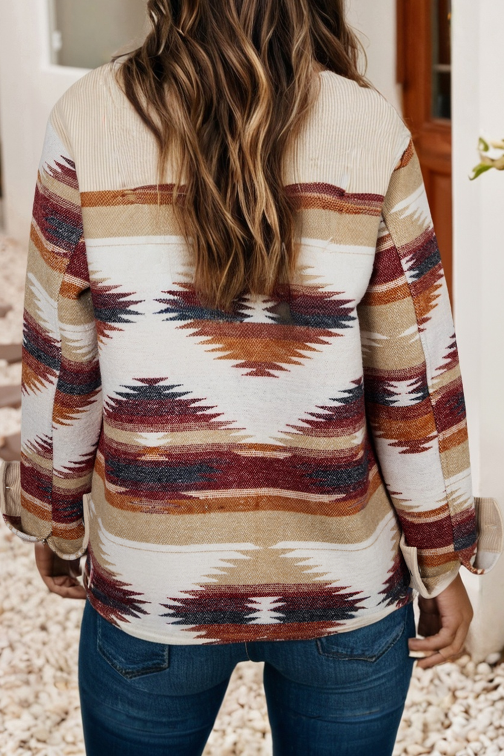 Striped Patchwork Shacket