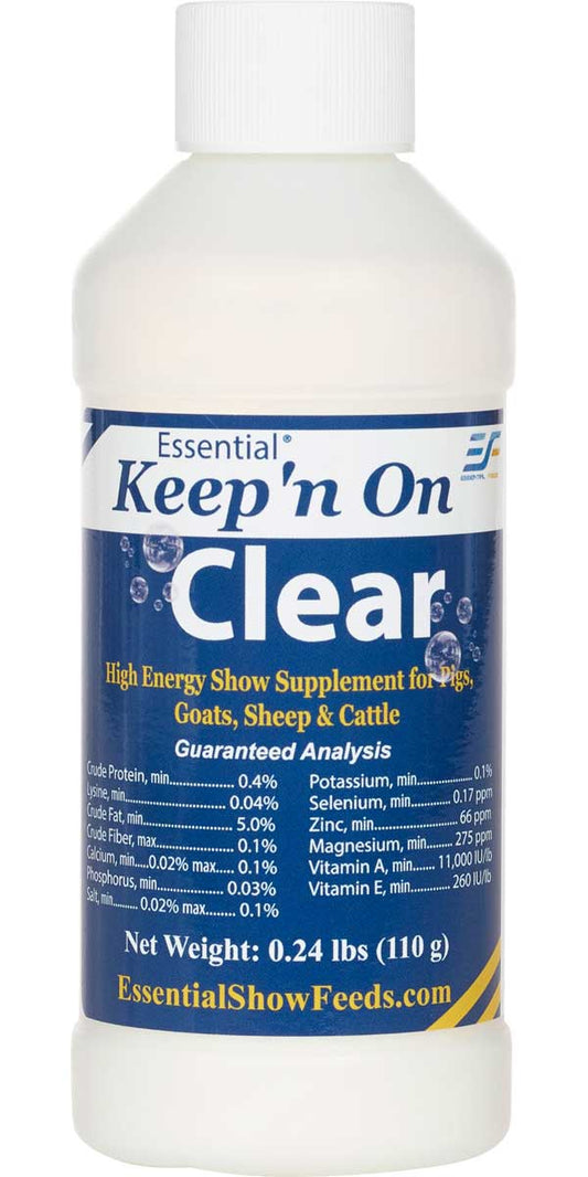 Essential Keep'n On Clear High Energy Show Supplement for Pigs, Goats, Sheep & Cattle