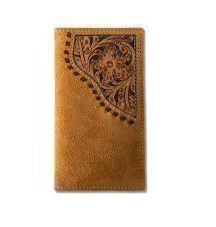 Mens roughout floral wallet