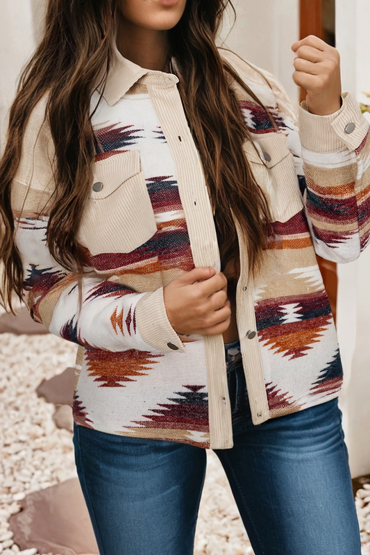 Striped Patchwork Shacket