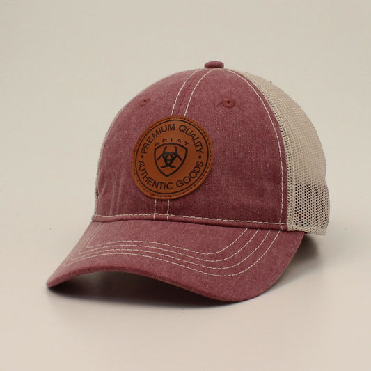 Ariat Ladies Cap Snapback Diamond Round Patch Pink