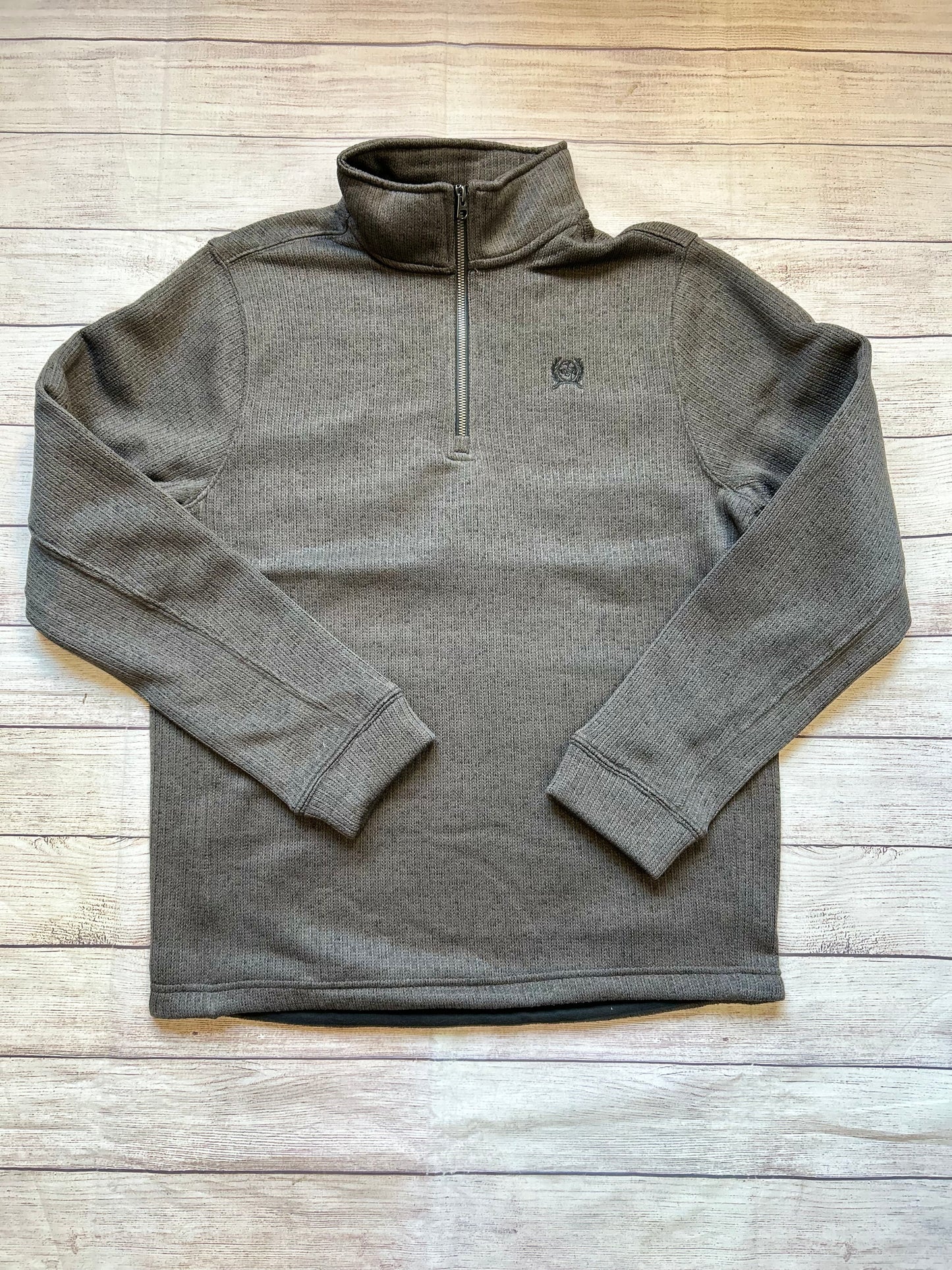 Mens Cinch 1/4 zip- Charcoal