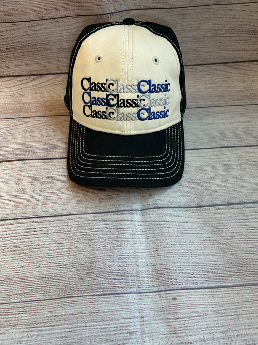 classic ball cap- black/grey/blue