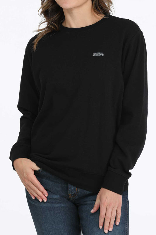 Womens Black Cinch Sweater