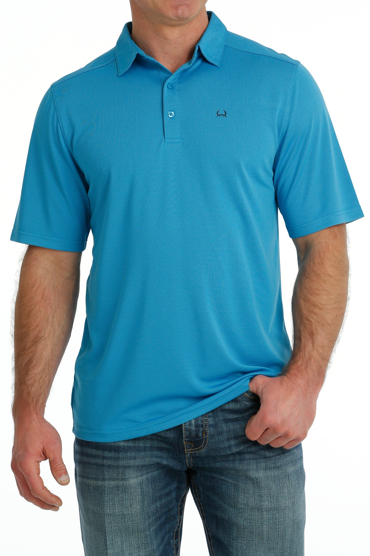 Mens Cinch ArenaFlex Polo-Blue