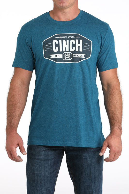 Mens Cinch ss Tee- Blue Octane