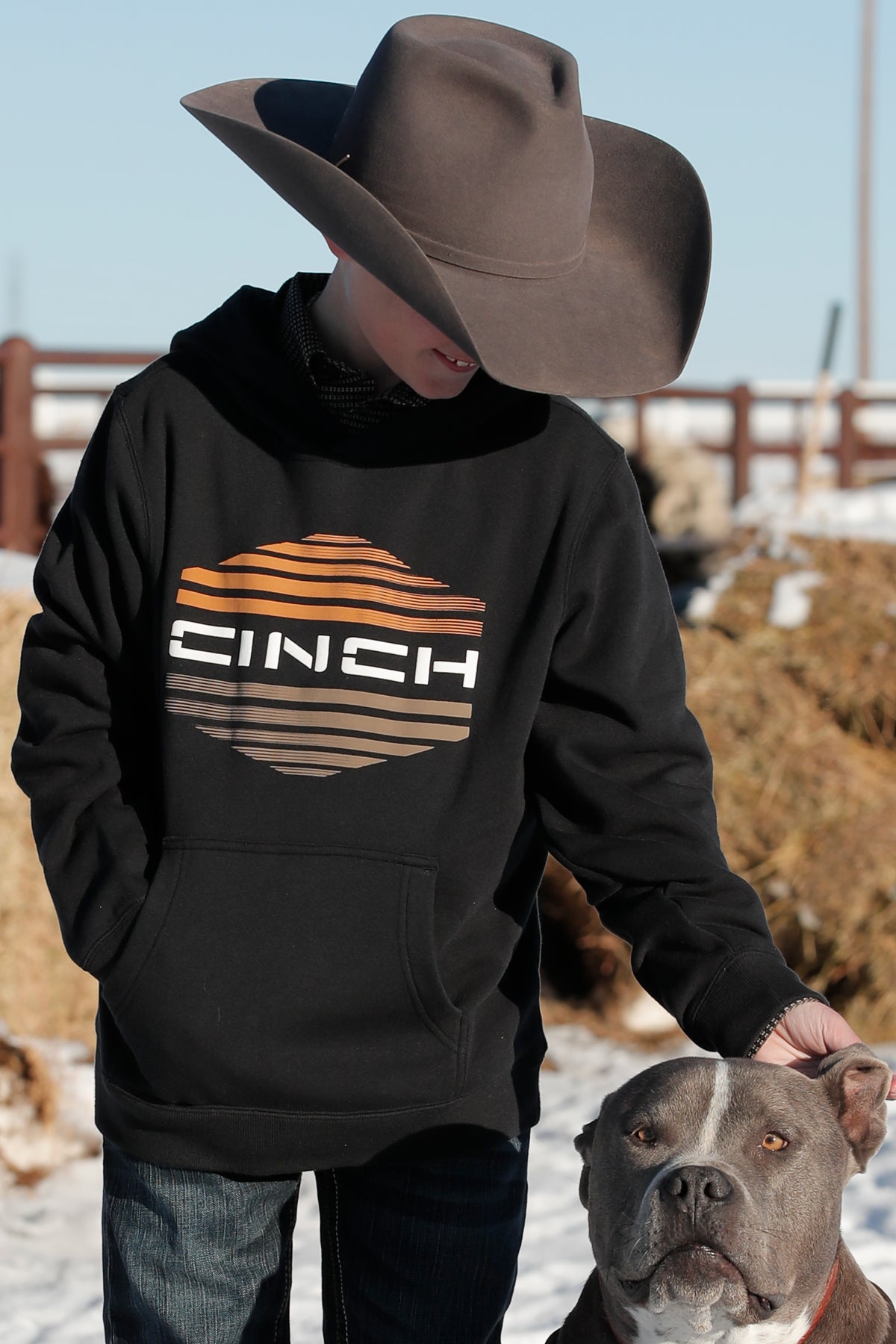 Boys Cinch pullover hoodie