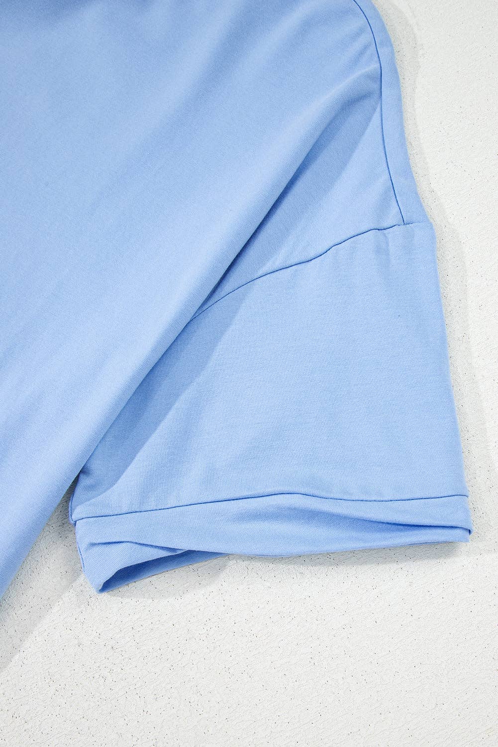 Loose Half Sleeve Hi Low Hem T Shirt