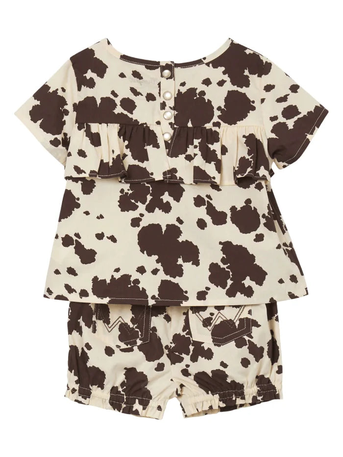 Toddler Cow Print Top and Bloomer