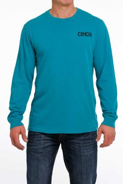 Men's Lead This Life Long Sleeve Tee - Teal