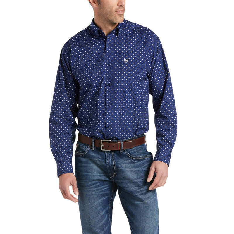 Ariat Classic Long Sleeve Button Up - Maritime Blue