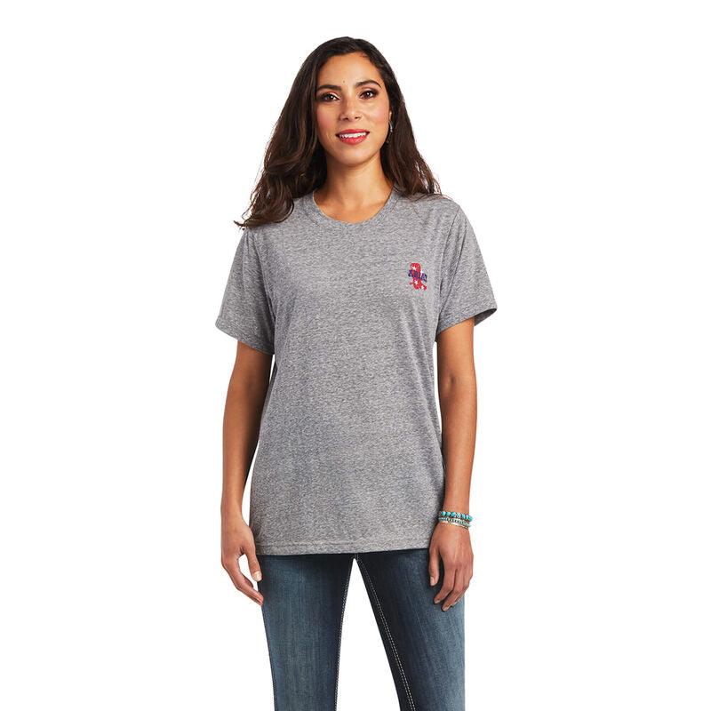 Ariat Singing The Blues Tee- Charcoal Grey