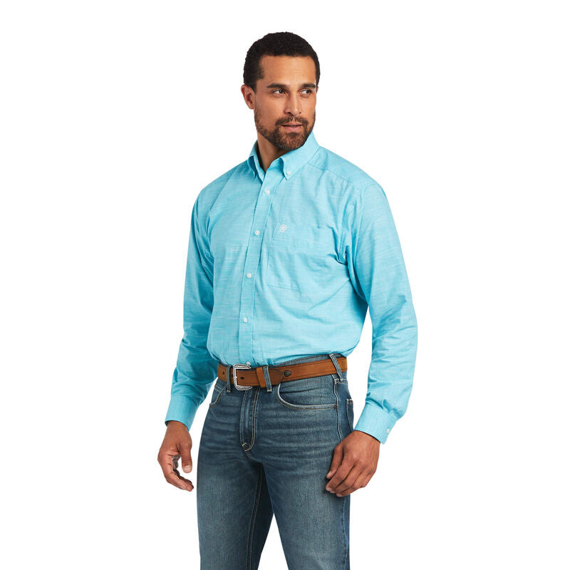 Merman Solid Slub Classic Fit Shirt