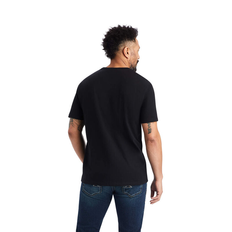 Ariat Blanket Skull T-Shirt-BLACK