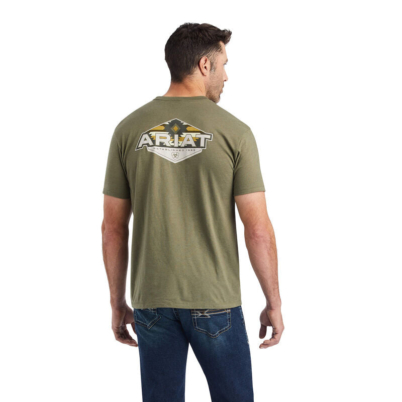 Ariat Hexafill T-Shirt- Military Heather