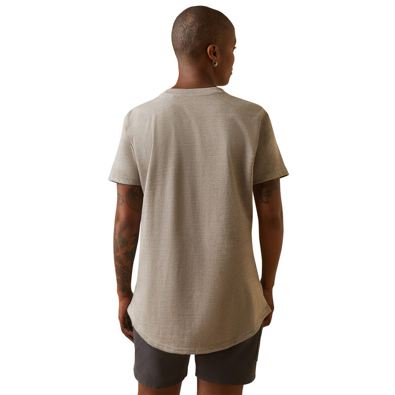 Rebar Cotton Strong Logo T-Shirt-PORTABELLA HEATHER