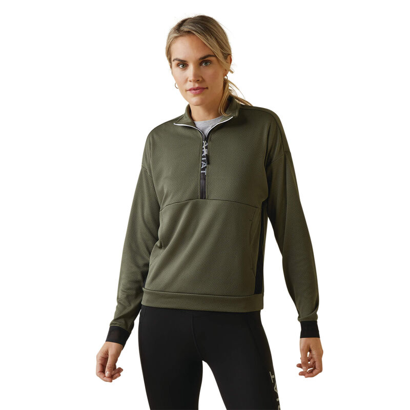 Breathe 1/2 Zip Sweatshirt-Beetle