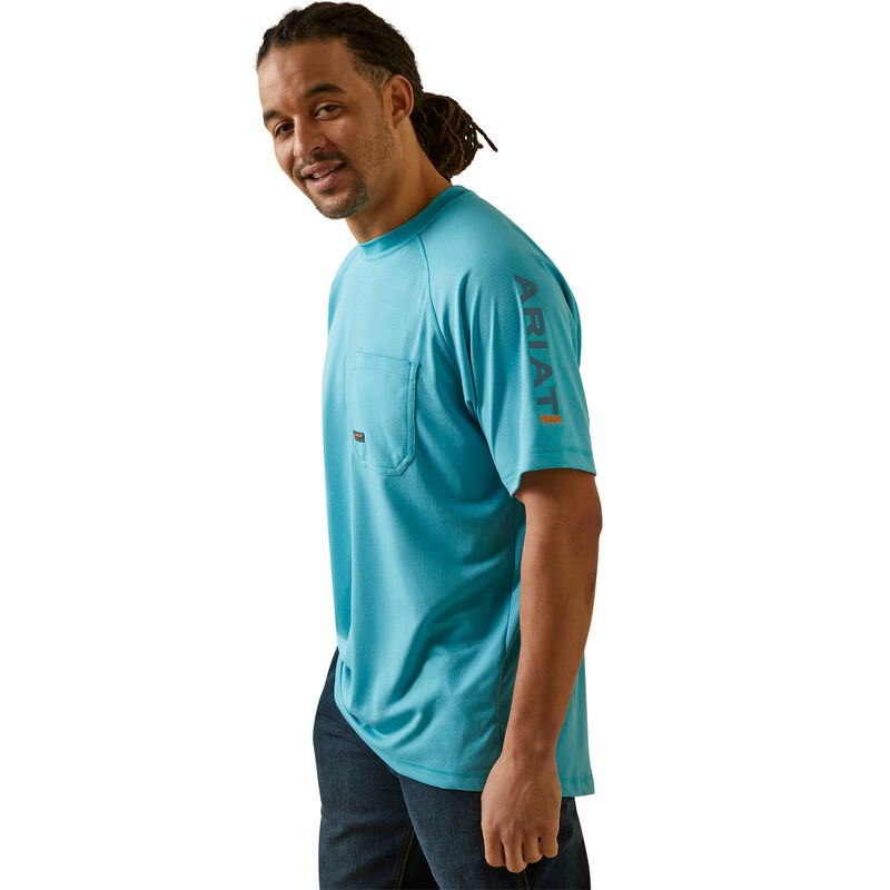 Rebar Heat Fighter T-Shirt-MAUI BLUE
