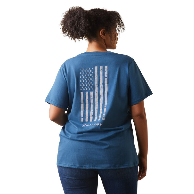 Rebar CottonStrong American Flag Graphc T-Shirt